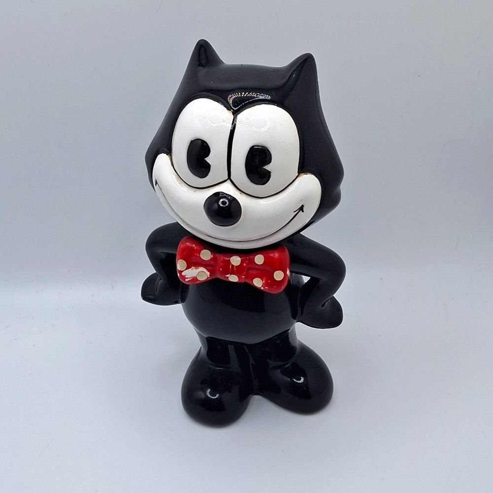 Vintage Felix, the cat bank coin bank porcelain money saver